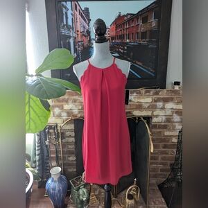 BCX Elegant Berry Sleeveless Dress